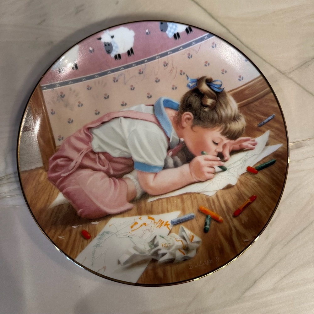 Crayon Creations by Jim Lamb Collectors Plate  550